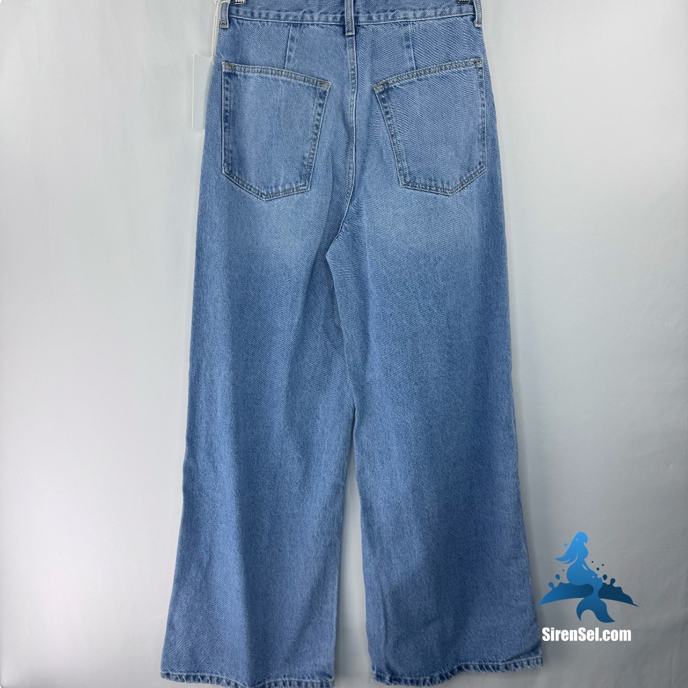 1228 NWT ÉTICA Marley Ultra High Rise Baggy Jeans - Size 27 - Atwater Blue - Picture 9 of 16